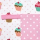 image 2 of Homescapes Pink Cupcake Cotton Apron