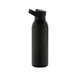 image 2 of Avira Ara Flip Top Recycled Stainless Steel 500ml Water Bottle - Black - One Size Black | One Size