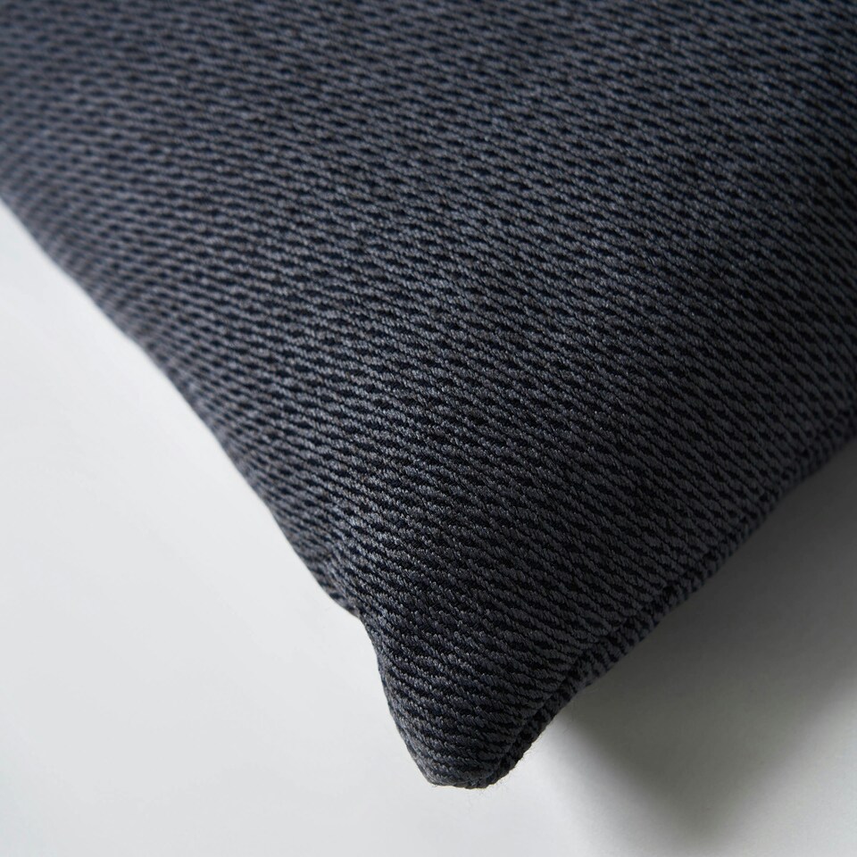 image 1 of BHS Snow Fleece Cushion, Charcoal