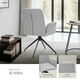 image 4 of Swivel Chair Daya - upholstered, robust fabric, 55.5 x 58 x 87 cm - Set of 2 Grey | Light Grey