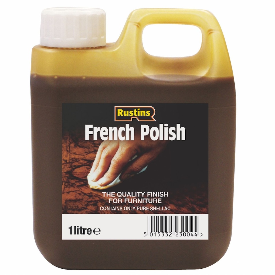 image 1 of Rustins French Polish Pure Shellac Quality Finish for Furniture 1L | Clear | 1l | 1