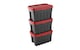 image 1 of Keter Tuff Box 140L Storage Boxes with Lid Set of 3 - Black