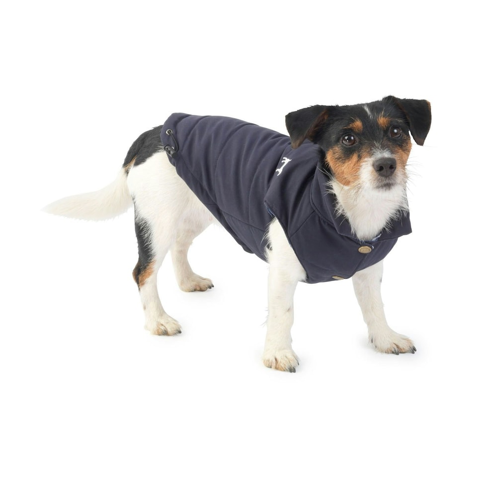House of Paws Fleece Lined Dog Gilet - Navy - S
