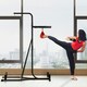image 7 of HOMCOM Free-Standing Speed Bag Platform, Adjustable Boxing Punch Bag Black