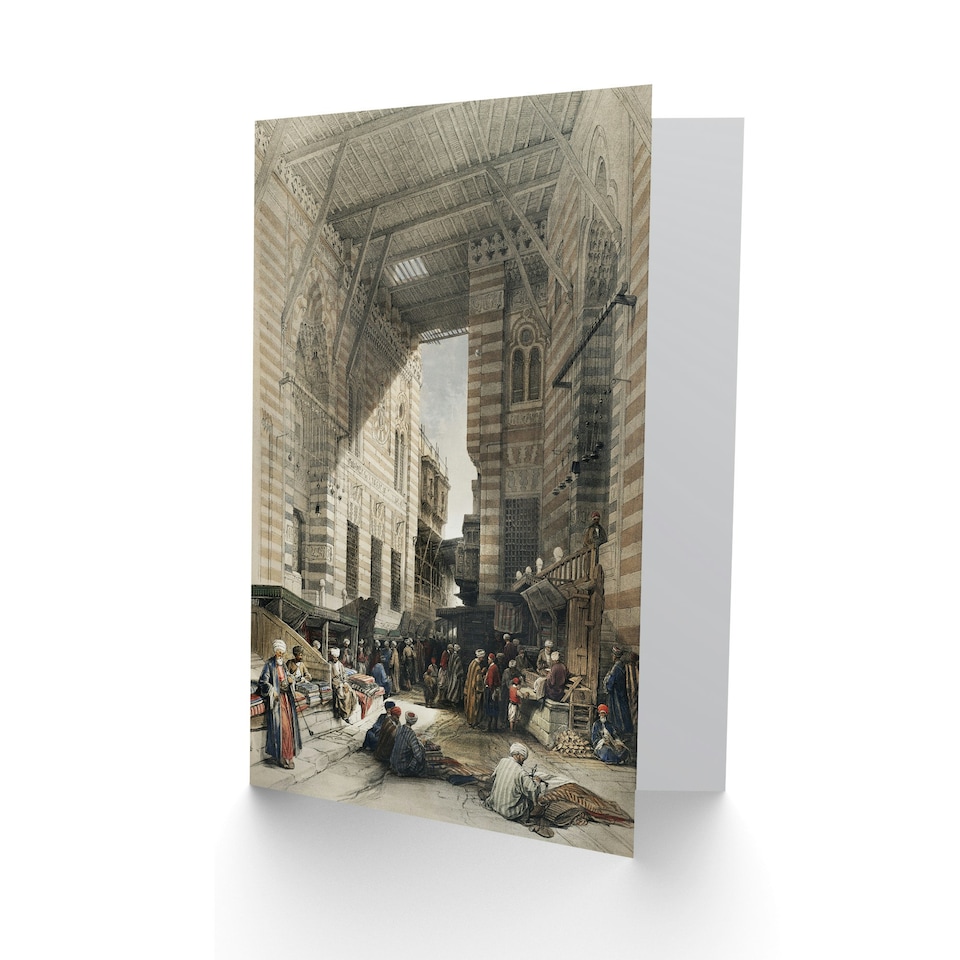 image 1 of David Roberts Art Card Silk Mercer Bazaar El Ghatreshyeh