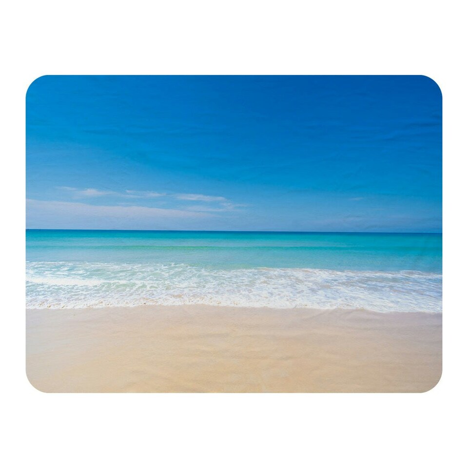 image 1 of Nature landscape view of beautiful tropical beach and sea in sunny day (Blanket)
