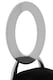 image 5 of Interiors by Premier Luxe Round Back Dining Chair, Elegant Silver Armless Accent Chair, Black Velvet Upholstered Modern Chair | Black