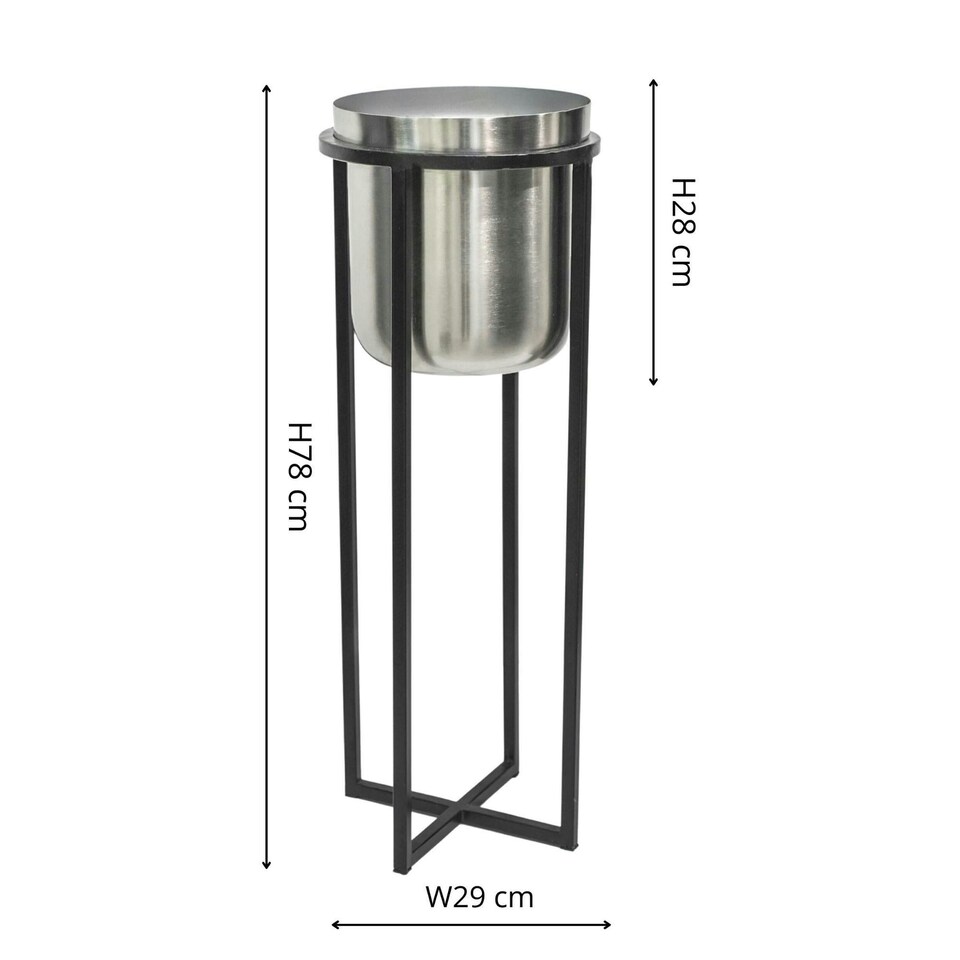 image 1 of Calla Planter Stand Gold