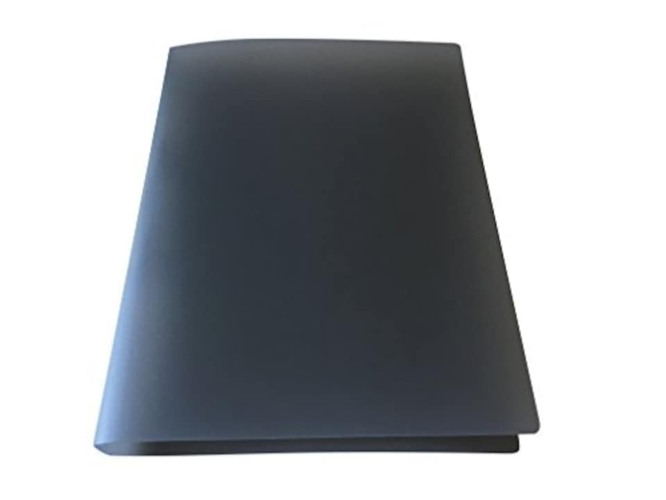 image 1 of Pack of 10 A4 Slim Black Translucent Ringbinders by Janrax