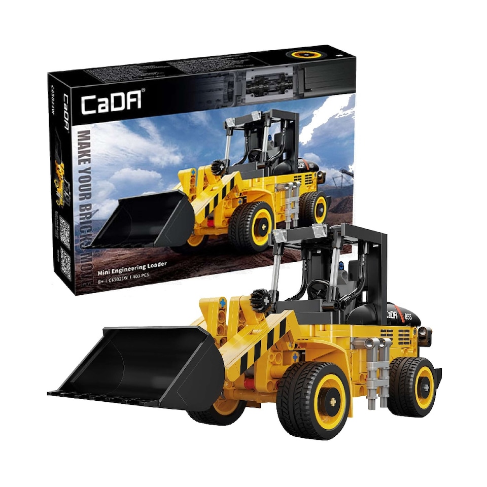 image 1 of CaDa Mini Engineering Loader Construction Set 403 Pieces