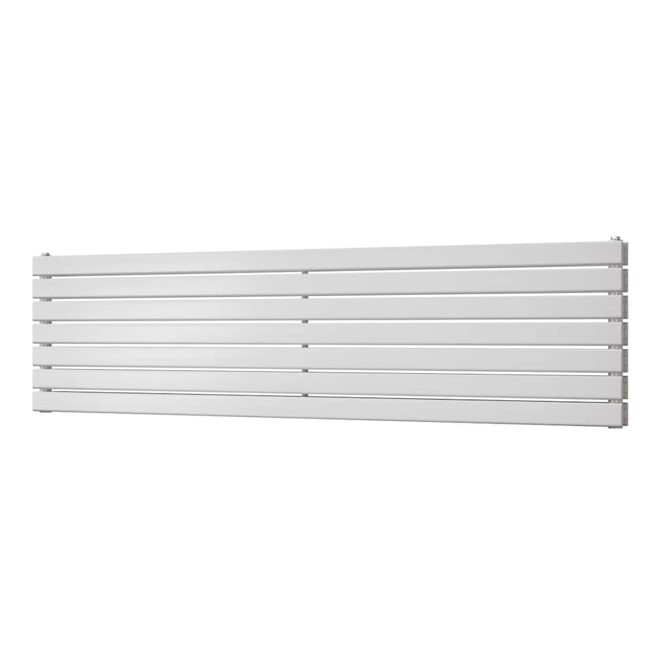 image 1 of Typhoon Axis Horizontal Double Panel Bathroom Radiator - White (H) 476mm x (W) 1800mm