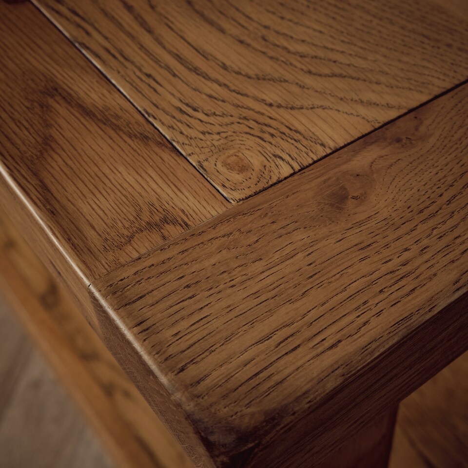 image 1 of Rustic Oak Coffee Table With Shelf Fully Assembled 105cm Wide x 50cm High x 55cm Deep