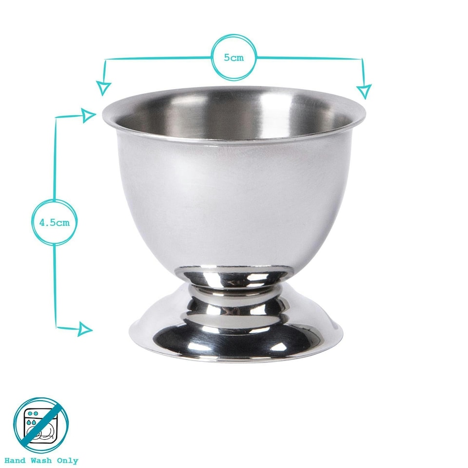 image 1 of Argon Tableware Stainless Steel Egg Cup - Pack of 6
