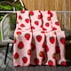 image 2 of OHS 10 x Strawberry Ultra Soft Polar Throw Blanket, 120x150cm - Pink