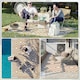 image 8 of Outsunny Reversible Waterproof Outdoor Rug W/ Carry Bag, 182 x 274 cm Grey | Grey and White