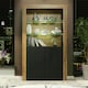 image 8 of Oak Display Cabinet 100cm Matt Finish Free LED Modern Tall Storage Unit Multi | Oak & Black