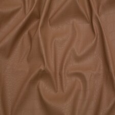 Minerva Core Range Brown Aligator Faux Leather Fabric for Dressmaking, 138cm / 54" Wide - per metre