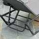 image 6 of Outsunny Sun Lounger Relaxed Recliner with 5-Position Adjustable Backrest Aluminium Frame for Pool, Sun Bathing, Grey
