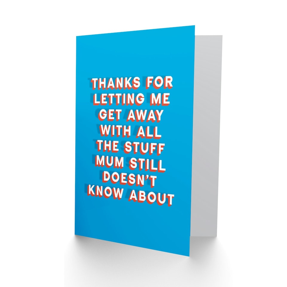 image 1 of Letting Me Get Away Stuff Fun Funny Fathers Day Dad Card