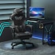 image 2 of Vinsetto Ergonomic Gaming Chair Manual Reclining Chair with Footrest Grey