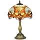 image 1 of HOMCOM Stained Glass Table Lamp, Handmade Antique Bedside Lamp