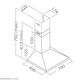 image 4 of SIA CHL70SS 70cm Chimney Cooker Hood Kitchen Extractor Fan In Stainless Steel