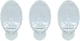 image 1 of St Helens Self Adhesive Reusable Oval Shaped Plastic Hooks (Pack of 3)