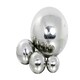 image 2 of Primrose Polished Stainless Steel Gazing Globe in Chrome Silver 12.6cm
