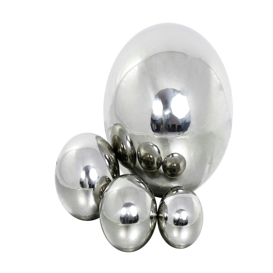 image 1 of Primrose Polished Stainless Steel Gazing Globe in Chrome Silver 12.6cm