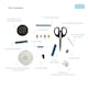 image 6 of Trimits Complete Sewing Kit - 22.5x20x3.5cm, Cotton Zip Case, Threads, Needles, Scissors & Accessories