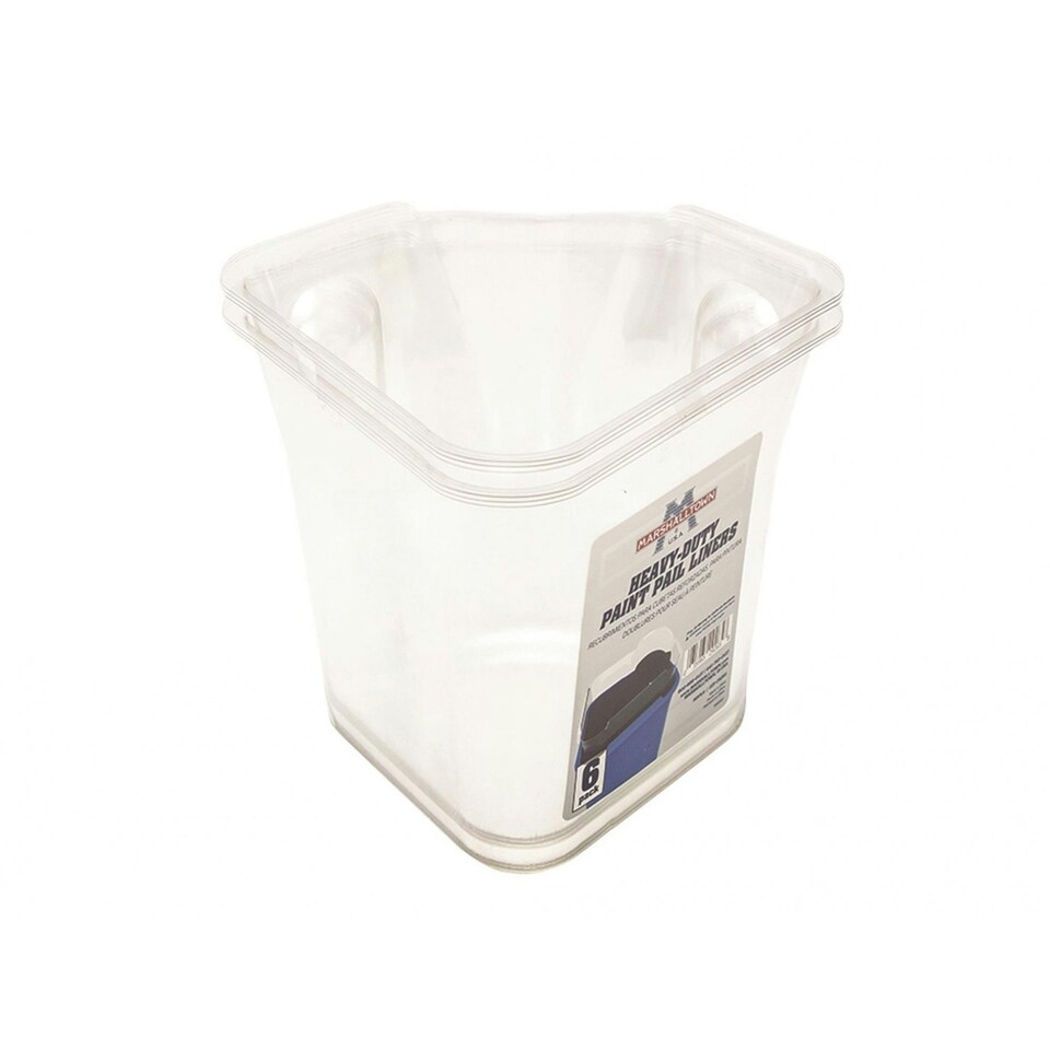Marshalltown Heavy-duty Paint Pail Liners (pack 6) - Multi Colour - One Size