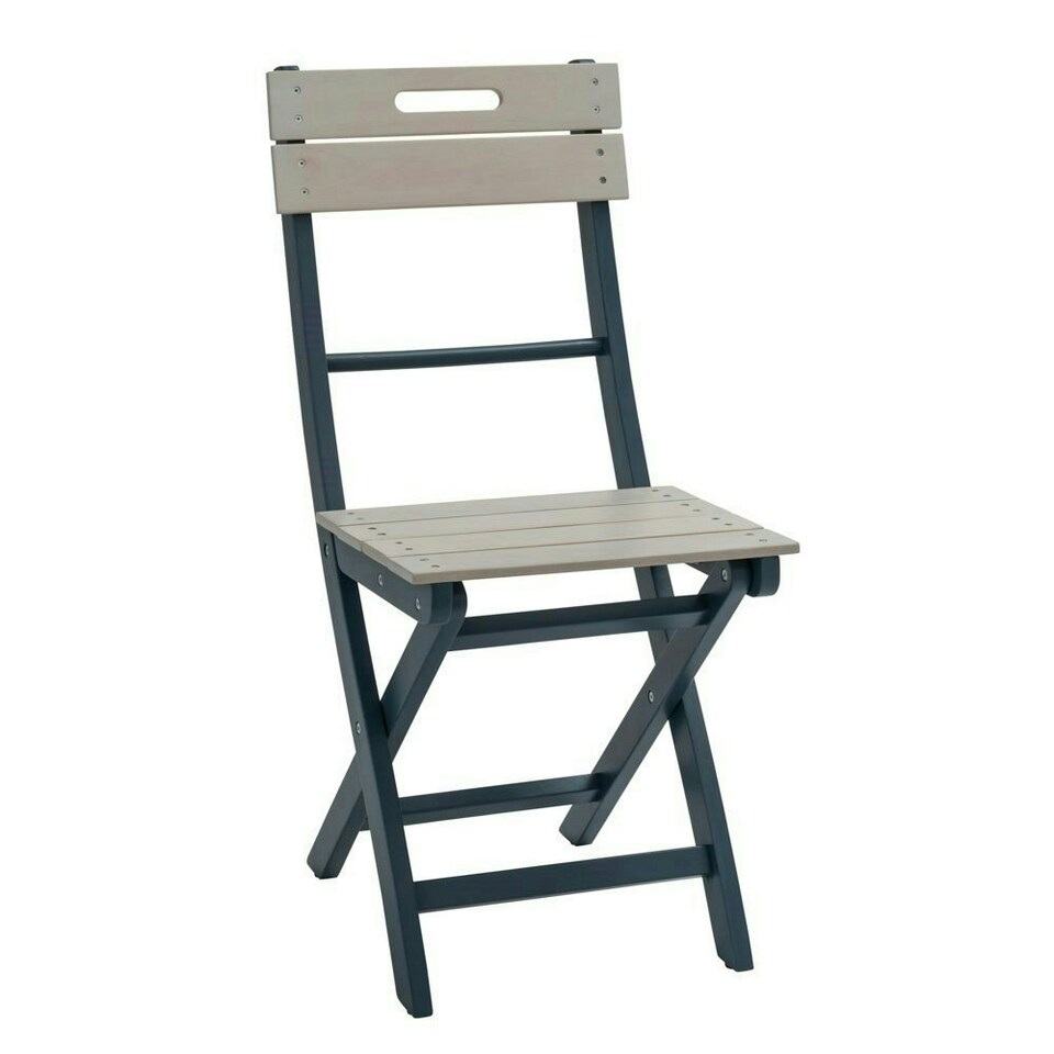 image 1 of Norfolk Leisure Florenity Eucalyptus Galaxy 2 Seat Bistro Set In Greywash/Blue