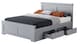 image 1 of 5ft King Size 4 drawer storage, Solid,strong,grey painted wood bed frame.Wooden bedstead | Grey | King