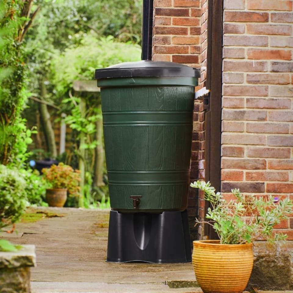 image 1 of Cloudburst 200 Litre Water Butt Kit | Green | Green | 200 Litre | 1