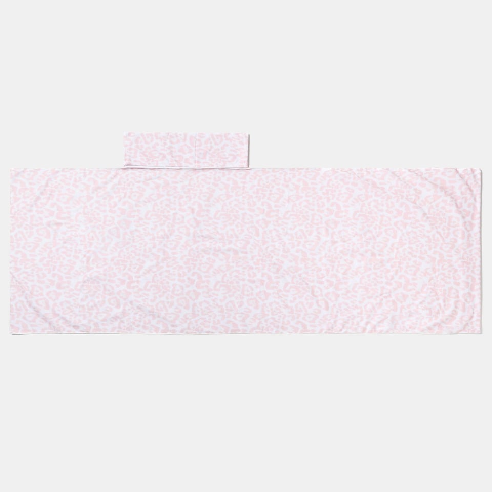 image 1 of OHS Leopard Beach Towel with Bag Quick Dry Absorbent Travel Spa