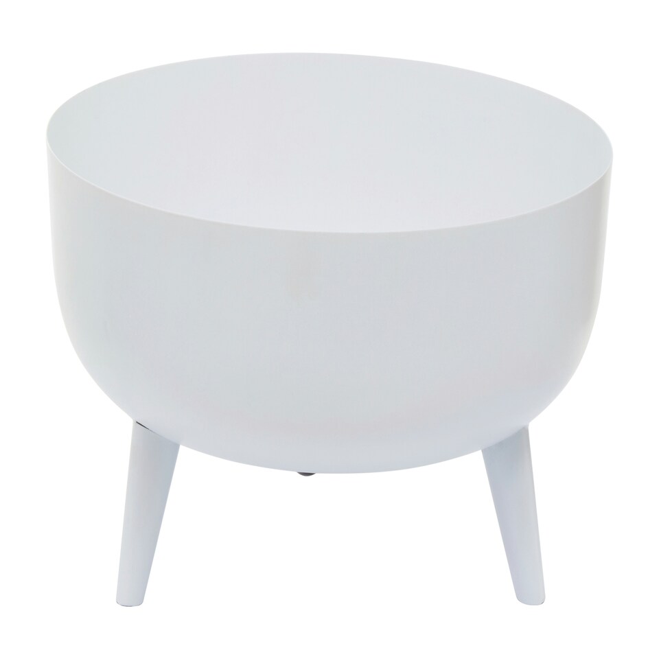 image 1 of Interiors by Premier Portable And Lightweight Design White Planter, Durable Construction Of Garden Pot, Outdoor Garden Pot White