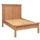 image 2 of Bologna Oak 5 ft Panel Bed - W219 x D169 x H105 cm