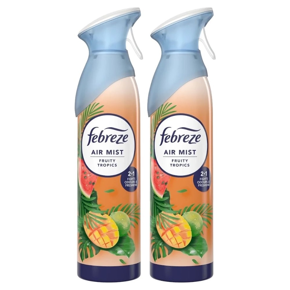 Febreze Fruity Tropics Air Freshener Spray 185ml 2 Pack