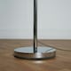 image 1 of ValueLights Modern Polished Chrome Metal Standard Floor Lamp With White Shade