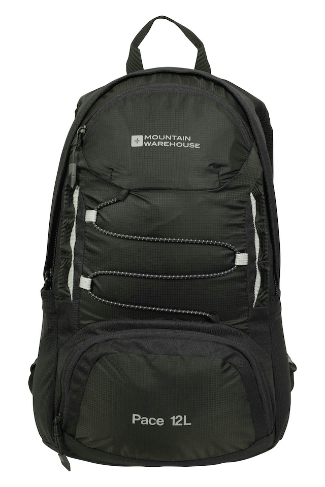 image 1 of Mountain Warehouse Pace 12L Rucksack Lightweight Hydration Compatible Backpack | Black