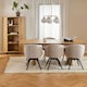 image 5 of Darlene Dining Chair with Armrest and Swivel Function in Beige
