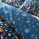 image 4 of Catherine Lansfield Enchanted Twilight Animals Reversible Duvet Cover Set | Blue | Navy Blue