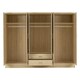 image 3 of Nevada 6 Door 2 Drawer Mirrored Wardrobe Brown | Sonoma Oak