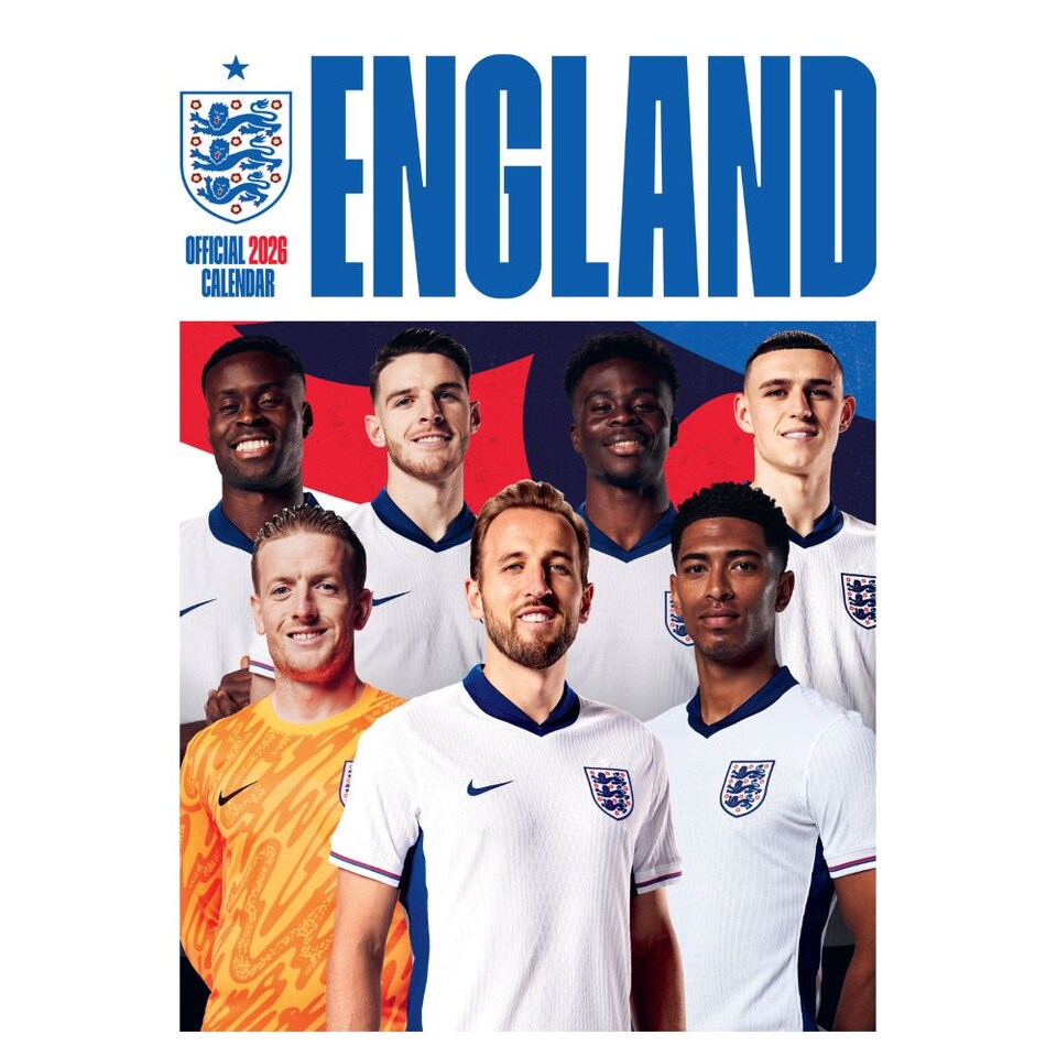 ENGLAND MEN'S FOOTBALL 2026 A3 CALENDAR - PRE-ORDER