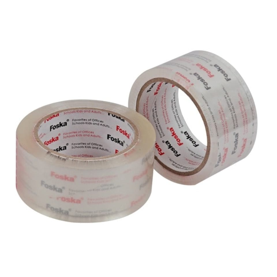 image 1 of Pack of 6 Complete Clear Packaging Sticky Tape 48mm x 50m