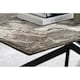 image 2 of Furniturebox Leonardo Glass Marble Effect Top Black Legs Coffee Table