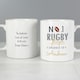image 3 of Personalised No.1 Rugby Player Mug White
