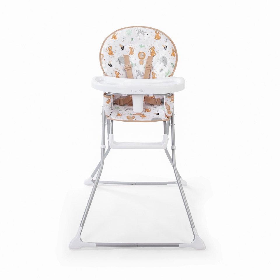 image 1 of Red Kite Feed Me Compact Highchair - Jungle Tots | Multi | Jungle Tots | One Size | 1