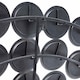 image 2 of Large Round Convex Antiqued Multi Mirror - Metal - L10 x W100 x H100 cm - Silver Grey