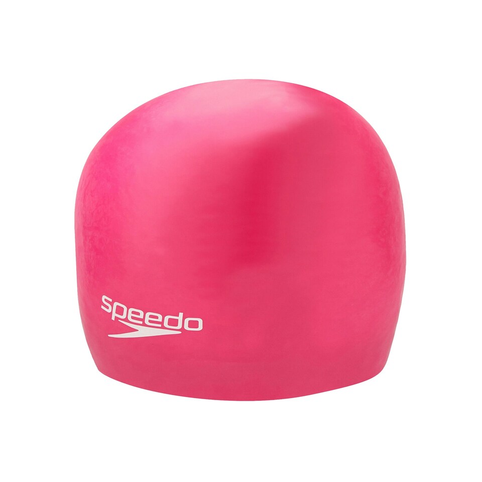 image 1 of Speedo Unisex Adult Moulded Silicone Swimming Cap - Pink - One Size